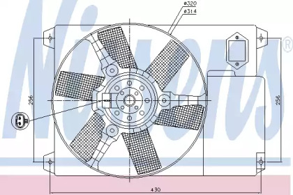 Вентилятор NISSENS 85020