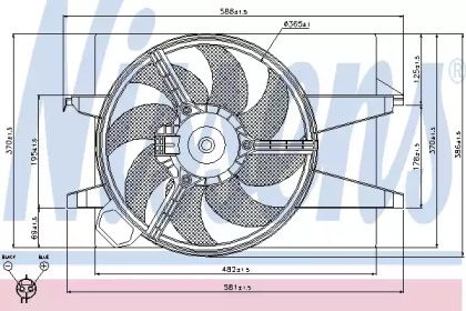 Вентилятор NISSENS 85029