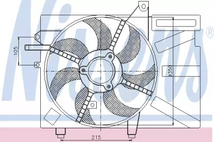 Вентилятор NISSENS 85035