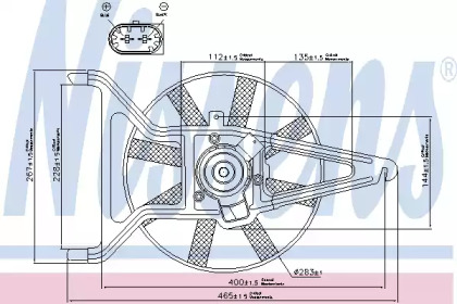 Вентилятор NISSENS 85041