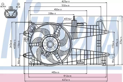 Вентилятор NISSENS 85050