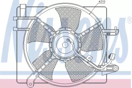 Вентилятор NISSENS 85061