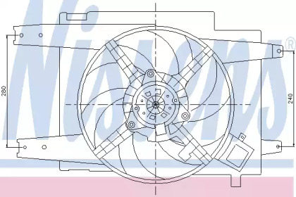 Вентилятор NISSENS 85064