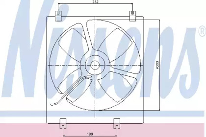 Вентилятор, охлаждение двигателя NISSENS 85071