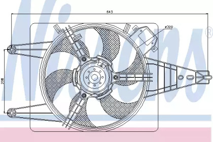 Вентилятор NISSENS 85100