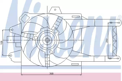 Вентилятор NISSENS 85117