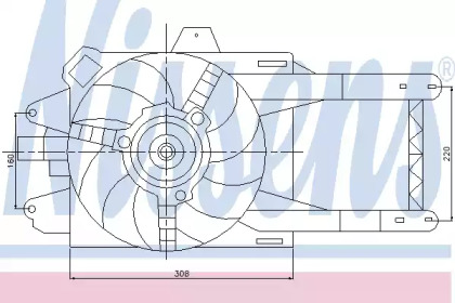Вентилятор NISSENS 85118