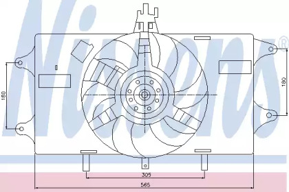 Вентилятор NISSENS 85128