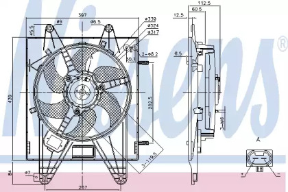 Вентилятор NISSENS 85166