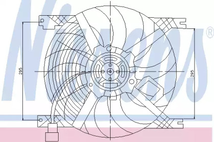 Вентилятор, охлаждение двигателя NISSENS 85170