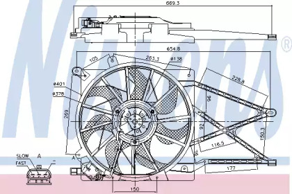 Вентилятор NISSENS 85175