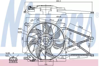 Вентилятор NISSENS 85179