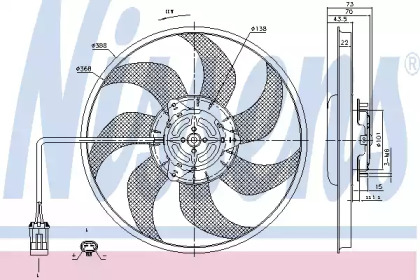 Вентилятор NISSENS 85194