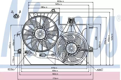 Вентилятор NISSENS 85200