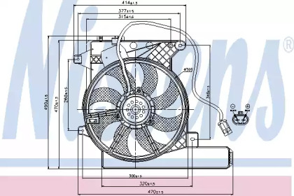 Вентилятор NISSENS 85202