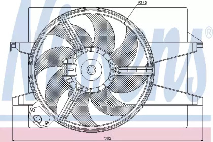 Вентилятор NISSENS 85220