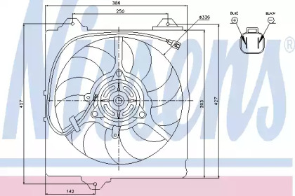 Вентилятор NISSENS 85242