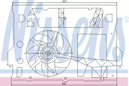 Вентилятор NISSENS 85244