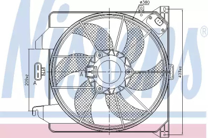 Вентилятор NISSENS 85261