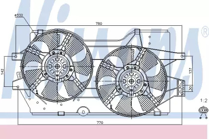 Вентилятор NISSENS 85288