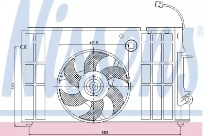 Вентилятор NISSENS 85326