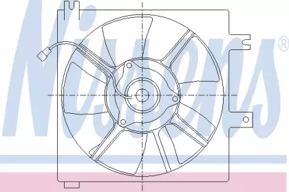 Вентилятор, конденсатор кондиционера NISSENS 85339