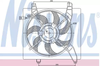 Вентилятор NISSENS 85364