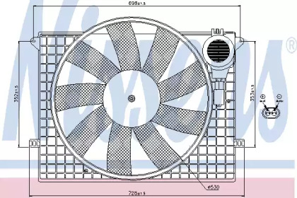 Вентилятор NISSENS 85401