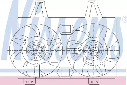 Вентилятор NISSENS 85423