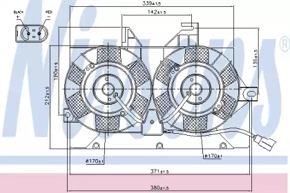 Вентилятор NISSENS 85425