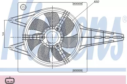 Вентилятор NISSENS 85427