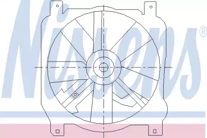 Вентилятор, охлаждение двигателя NISSENS 85462