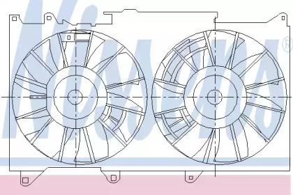 Вентилятор, охлаждение двигателя NISSENS 85487