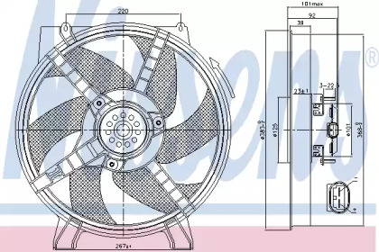 Вентилятор NISSENS 85500