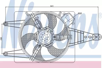 Вентилятор NISSENS 85506