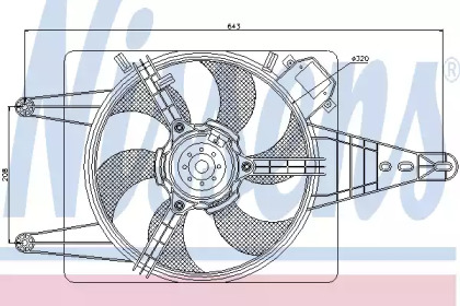 Вентилятор NISSENS 85507