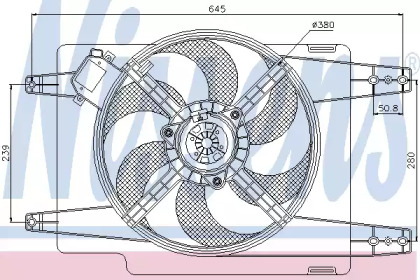 Вентилятор NISSENS 85510