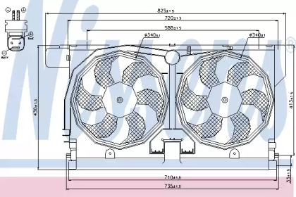 Вентилятор NISSENS 85513
