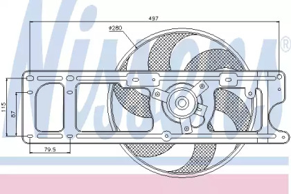 Вентилятор NISSENS 85518