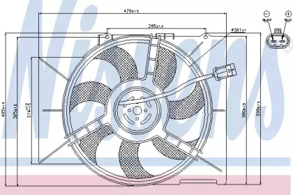 Вентилятор NISSENS 85595