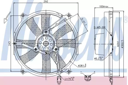 Вентилятор NISSENS 85701