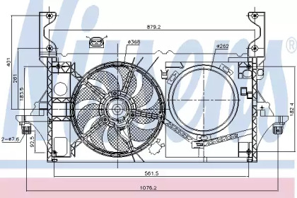 Вентилятор NISSENS 85704