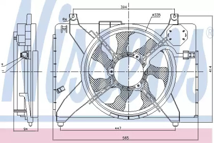 Вентилятор NISSENS 85884