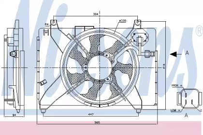Вентилятор NISSENS 85895