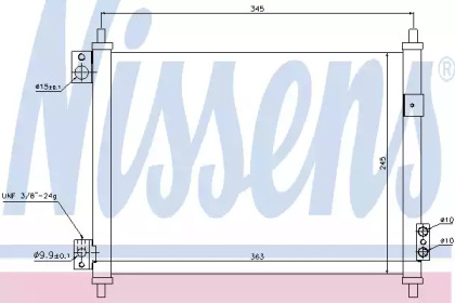 Конденсатор, кондиционер NISSENS 940078