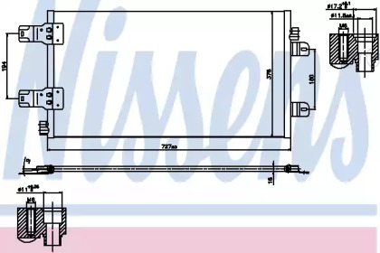 Конденсатор, кондиционер NISSENS 940186