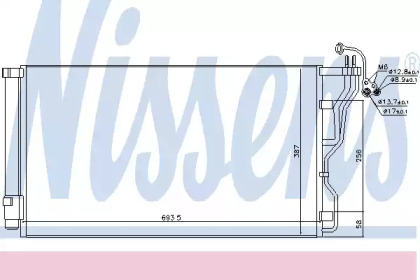 Конденсатор, кондиционер NISSENS 940244