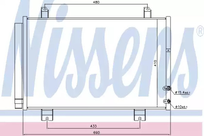 Конденсатор, кондиционер NISSENS 940365