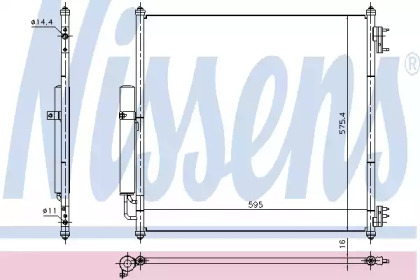 Конденсатор, кондиционер NISSENS 940408