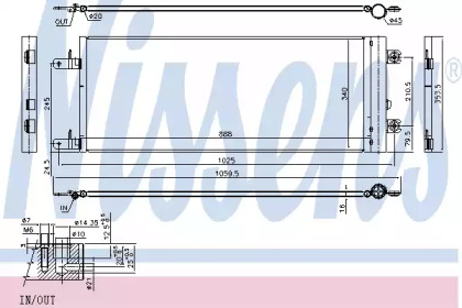 Конденсатор, кондиционер NISSENS 940409